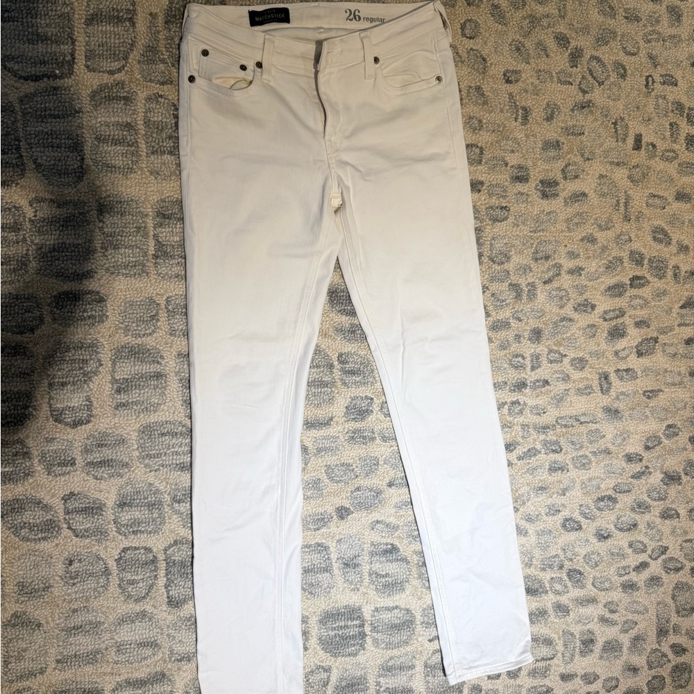 J. Crew White Skinny Jeans Classic Fit